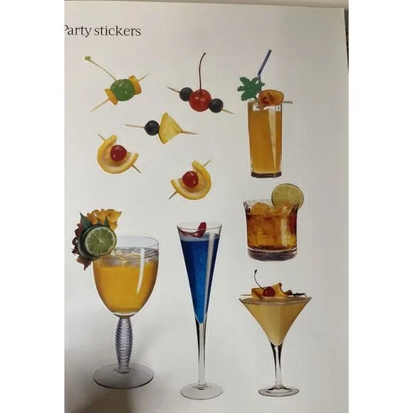 Vintage Scrapbook Stickers & Stencils Book 400 stickers Zoo Birthday - Picture 13 of 15